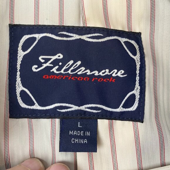 Fillmore American Womans Peacoat Large Rock Double-Breasted Brown Wool Blend - Picture 3 of 7